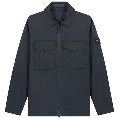 stone island overshirt jacket navy blue|stone island ghost overshirt black.